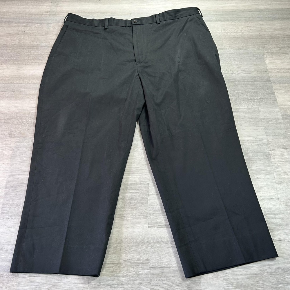 NEW Polo Ralph Lauren Pants Mens 44x26 Black Cotton Chino Classic‎ Fit Casual